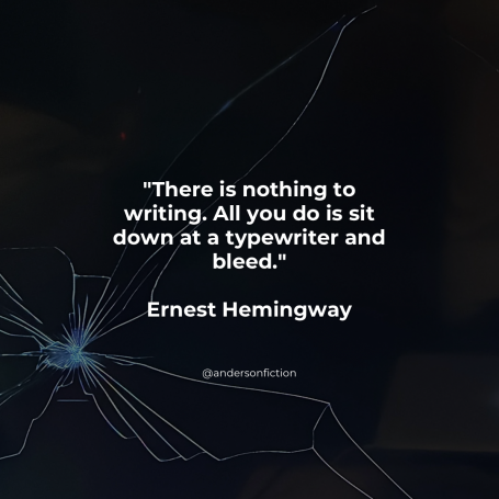 There is nothing to writing except to sit at a typewriter and bleed